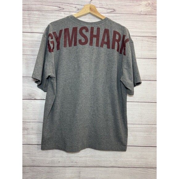 Gymshark Power T-Shirt Size LARGE Mens Gray - Picture 3 of 11
